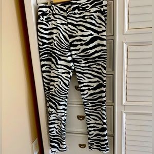 Boston Proper Zebra Jeans! Size 12